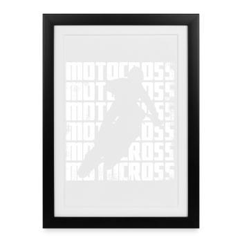 Motocross Graphics - Framed poster (27 × 37 cm) - black - Front