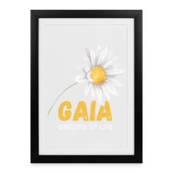 Earth’s spirit - Framed poster (27 × 37 cm) - black - Front