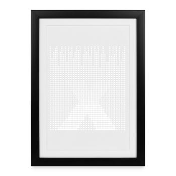 Letter X, name, the letter X - Framed poster (27 × 37 cm) - black - Front