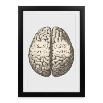 Entité neurolinguistique - Affiche encadrée (27 × 37 cm) - noir - Devant