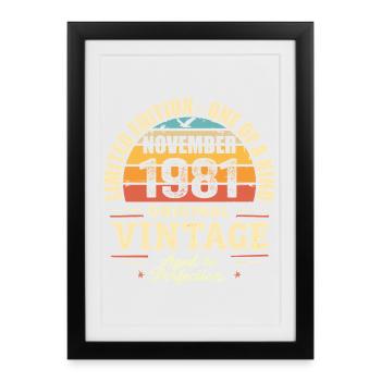 November 1981 Best Gift 1981 - November 1981 - Framed poster (27 × 37 cm) - black - Front