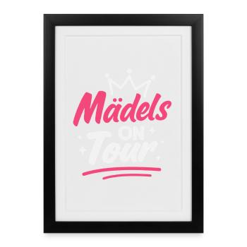 Girls on Tour Girls' Night Mallorca Party - Affiche encadrée (27 × 37 cm) - noir - Devant