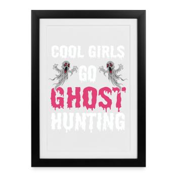 Girl Ghost Hunter - Framed poster (27 × 37 cm) - black - Front