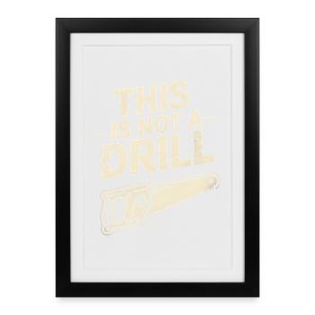 Ceci n’est pas un exercice - T-shirt Funny Tools - Affiche encadrée (27 × 37 cm) - noir - Devant