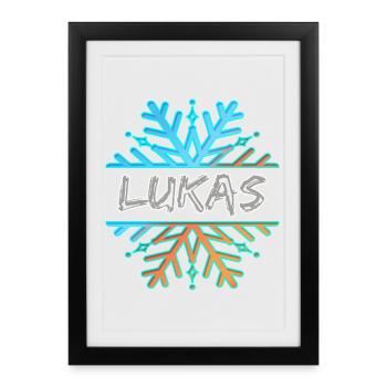 Lukas - Affiche encadrée (27 × 37 cm) - noir - Devant