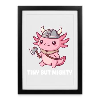 Petit Dragon Viking - Affiche encadrée (27 × 37 cm) - noir - Devant