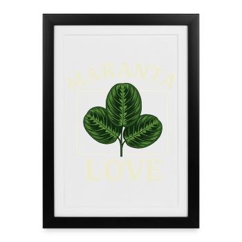 Maranta Love - Framed poster (27 × 37 cm) - black - Front