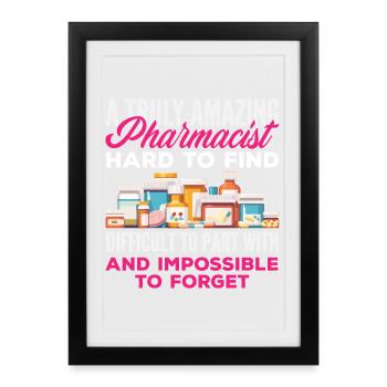 Pharmacist Pharmaceutical Technical - Framed poster (27 × 37 cm) - black - Front