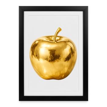 Pomme d’Or – Brillance Premium - Affiche encadrée (27 × 37 cm) - noir - Devant
