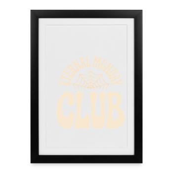 Club de la Lune Éternelle - Affiche encadrée (27 × 37 cm) - noir - Devant