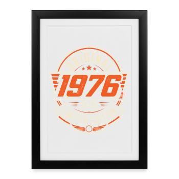 Original 1976 Limited Edition Vintage - Framed poster (27 × 37 cm) - black - Front