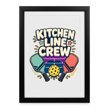 KITCHEN LINE CREW Nap - Framed poster (27 × 37 cm) - black - Front