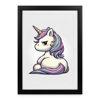 Unicorn Unicorns Unicorn Fan Unicorn Lover - Framed poster (27 × 37 cm) - black - Front