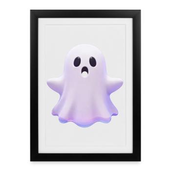 Pastel Ghost Pop Art - Framed poster (27 × 37 cm) - black - Front