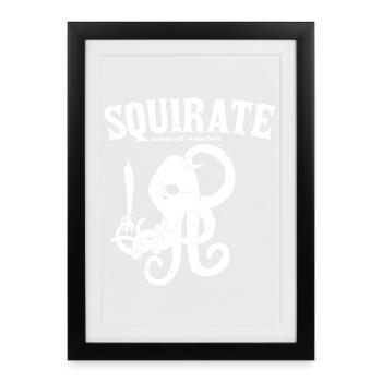 strange_ocean_SQUIRATE_white - Gerahmtes Poster (27 × 37 cm) - Schwarz - Vorne