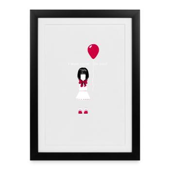 Mad - Framed poster (27 × 37 cm) - black - Front