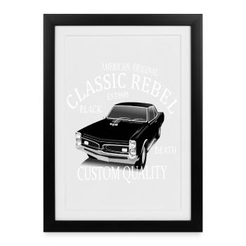 American Classic rebel - Framed poster (27 × 37 cm) - black - Front