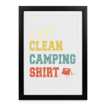 Camping Campen - Framed poster (27 × 37 cm) - black - Front