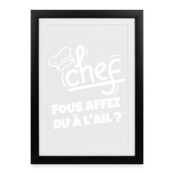 septième compagnie, 7ème compagnie, film culte - Affiche encadrée (27 × 37 cm) - noir - Devant