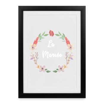 Collection Mariage Bohème - La Mariée - Affiche encadrée (27 × 37 cm) - noir - Devant