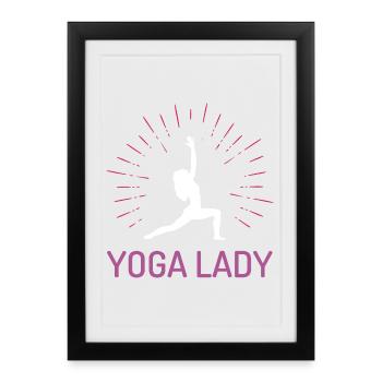 Yoga Girl - Framed poster (27 × 37 cm) - black - Front
