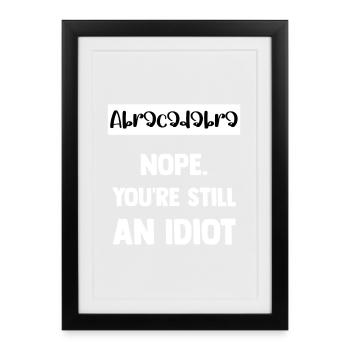 Abracadabra - Framed poster (27 × 37 cm) - black - Front
