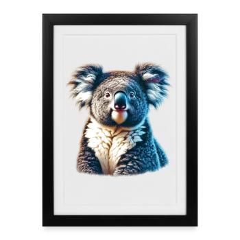Koala - Affiche encadrée (27 × 37 cm) - noir - Devant
