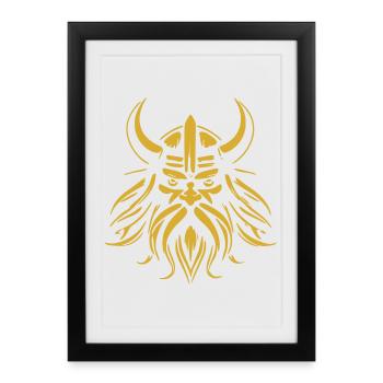 viking - Framed poster (27 × 37 cm) - black - Front