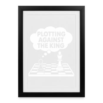 Complot contre le roi - Affiche encadrée (27 × 37 cm) - noir - Devant