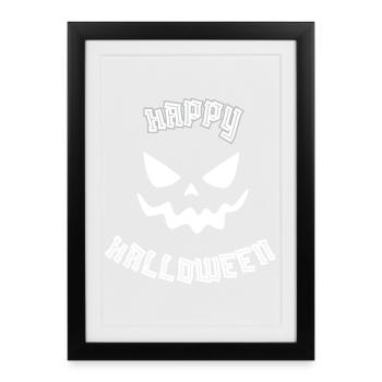 Ambiance d’Halloween - Affiche encadrée (27 × 37 cm) - noir - Devant