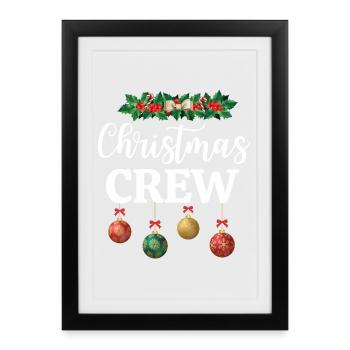 Équipage de Noël - Affiche encadrée (27 × 37 cm) - noir - Devant