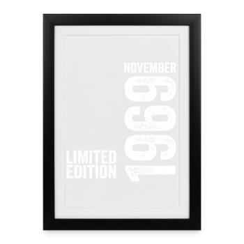 Novembre 1969 Édition Limitée Novembre 1969 - Affiche encadrée (27 × 37 cm) - noir - Devant