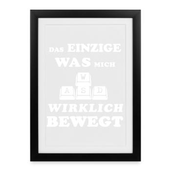 Funny Gamer Saying Gaming Gamer Gamble eSports - Framed poster (27 × 37 cm) - black - Front