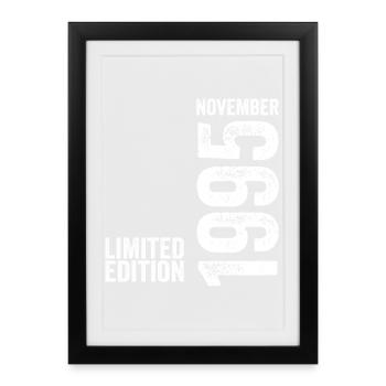 Novembre 1995 Édition Limitée Novembre 1995 - Affiche encadrée (27 × 37 cm) - noir - Devant