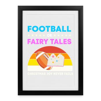 Gender Reveal Noël future maman - Affiche encadrée (27 × 37 cm) - noir - Devant