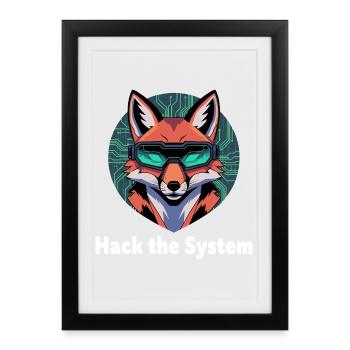 Fox Cyberspace VR Lunettes - Affiche encadrée (27 × 37 cm) - noir - Devant