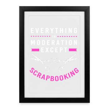 Album de scrapbooking - Affiche encadrée (27 × 37 cm) - noir - Devant