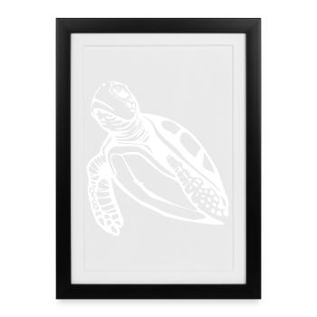Turtle Turtles T-shirt Gift - Framed poster (27 × 37 cm) - black - Front