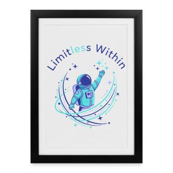 Borders inside - Framed poster (27 × 37 cm) - black - Front