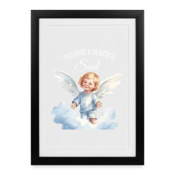 Belle Âme - Affiche encadrée (27 × 37 cm) - noir - Devant