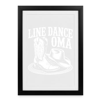 Bottes de cowboy grand-mère en ligne - Affiche encadrée (27 × 37 cm) - noir - Devant