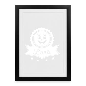 EMBLÈME Lööli - Affiche encadrée (27 × 37 cm) - noir - Devant
