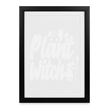 Plant Witch Plant Lover - Framed poster (27 × 37 cm) - black - Front