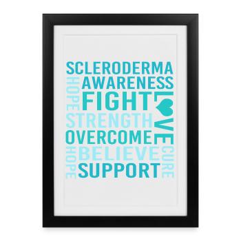 Scleroderma - Framed poster (27 × 37 cm) - black - Front