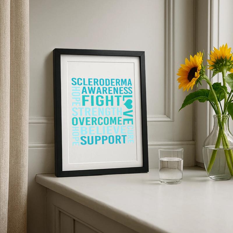Scleroderma Framed poster (27 × 37 cm)