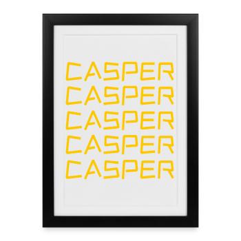 Jeune Casper - Affiche encadrée (27 × 37 cm) - noir - Devant