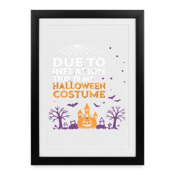 Inflation Halloween - Costume - Framed poster (27 × 37 cm) - black - Front