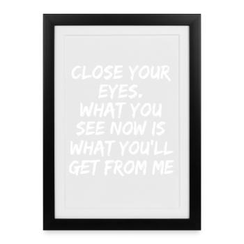 Funny saying for parents and cherf - Framed poster (27 × 37 cm) - black - Front