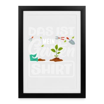 Das Ist Mein Garten - Gerahmtes Poster (27 × 37 cm) - Schwarz - Vorne