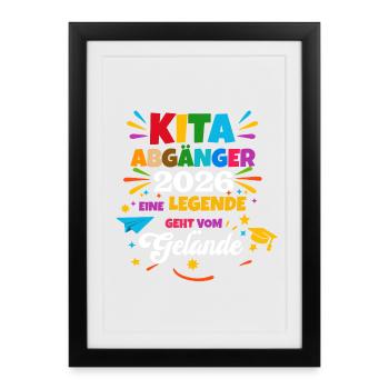 Kit _Abgaenger - Gerahmtes Poster (27 × 37 cm) - Schwarz - Vorne